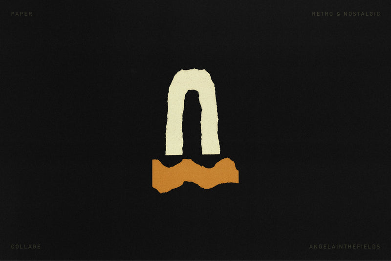 Abstract Kraft Paper Collage Kit