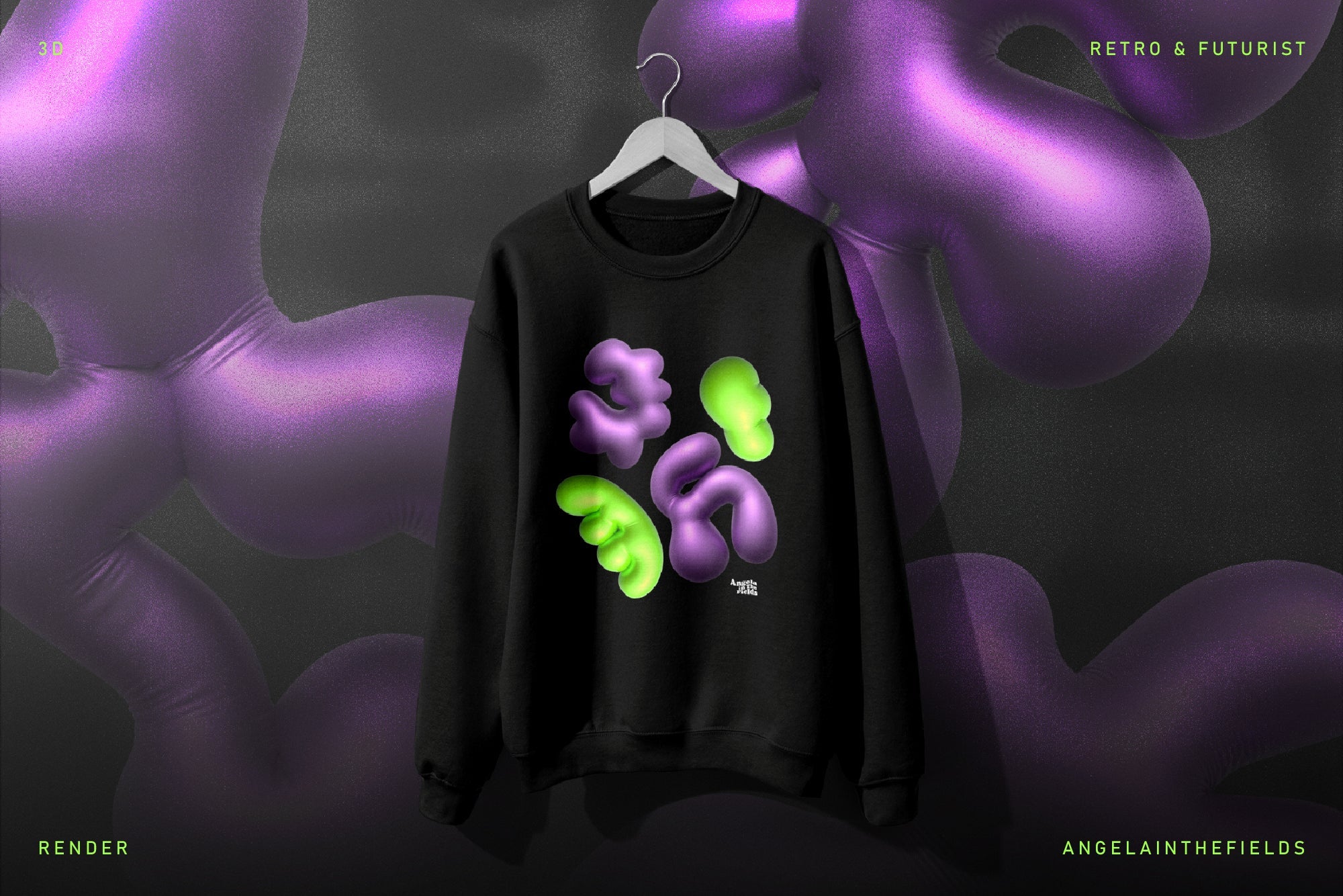 Abstract Retro Blobs Elements