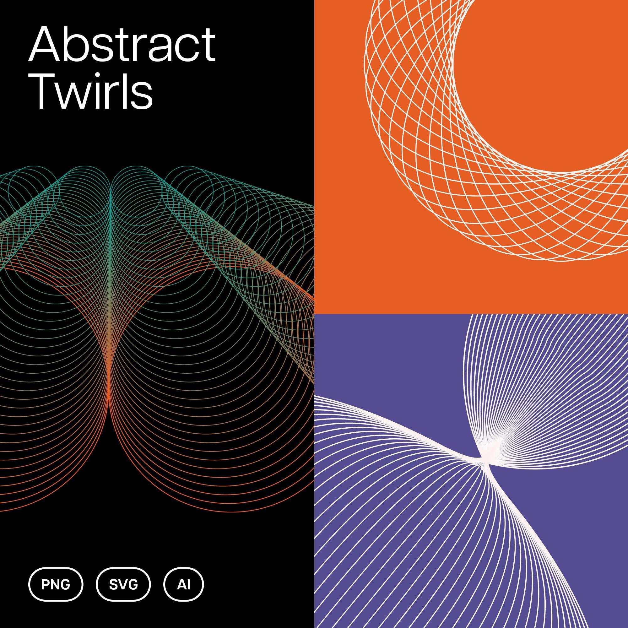 Abstract Twirls Elements Pack