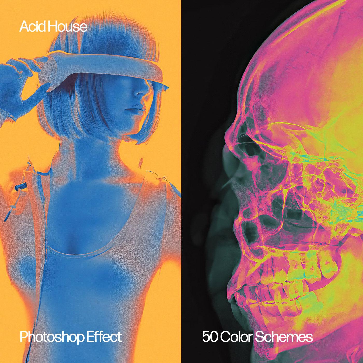 Acid House Photoshop Effect