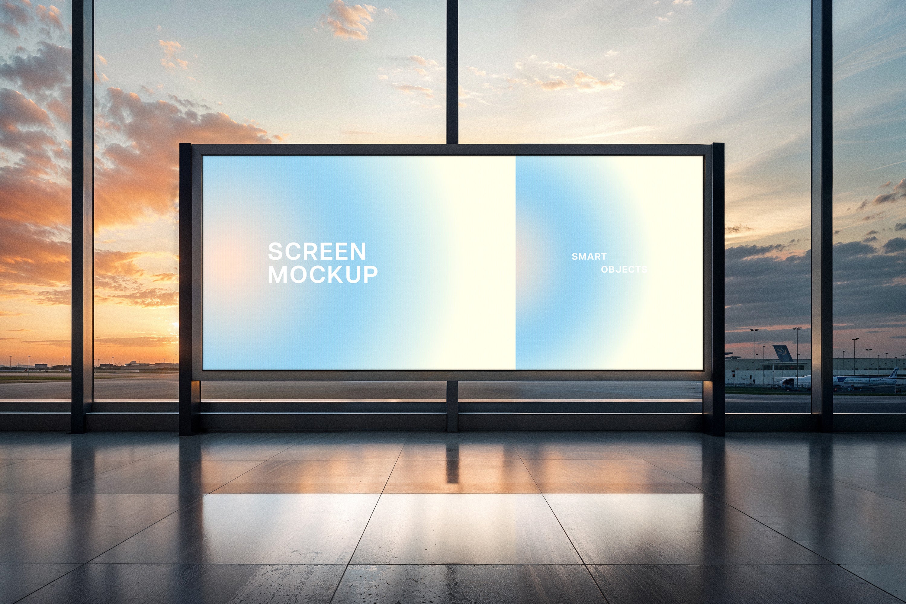 Airport Screen Mockup