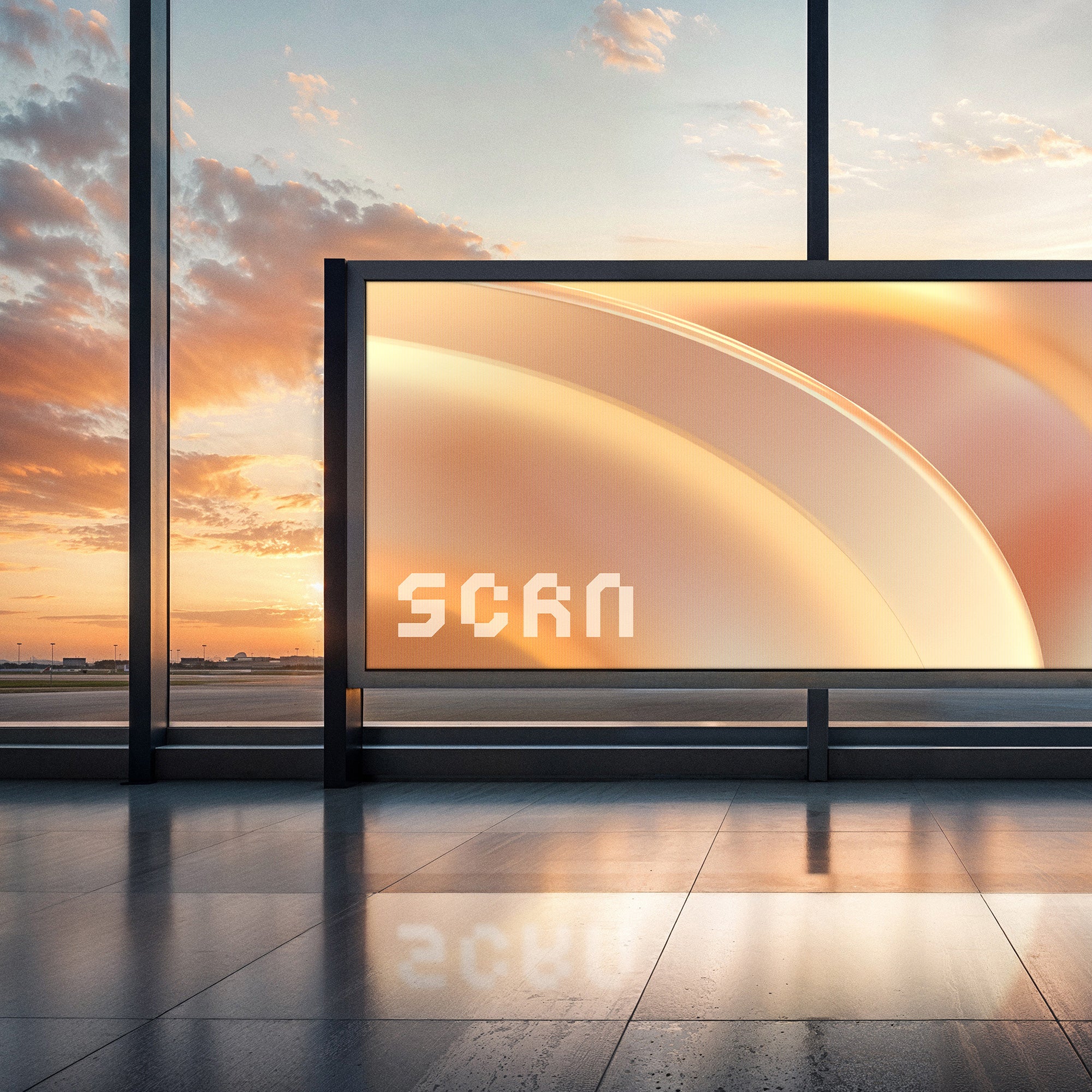Airport Screen Mockup