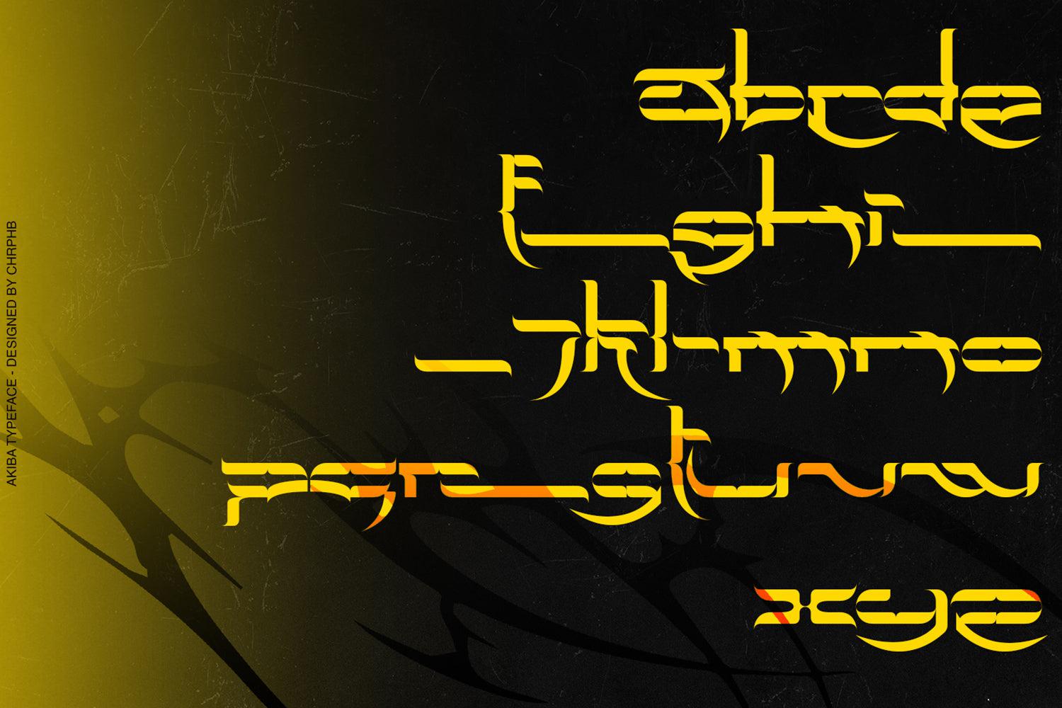 Akiba Typeface