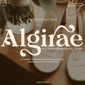 Algirae - Modern Ornamental Serif