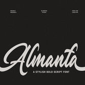 Almanta – A Stylish Bold Script Font