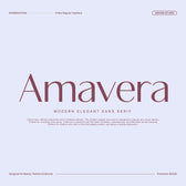 Amavera Modern Elegant Sans Serif Font