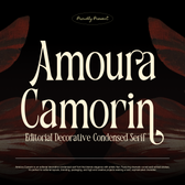 Amoura Camorin Editorial Decorative Serif Font