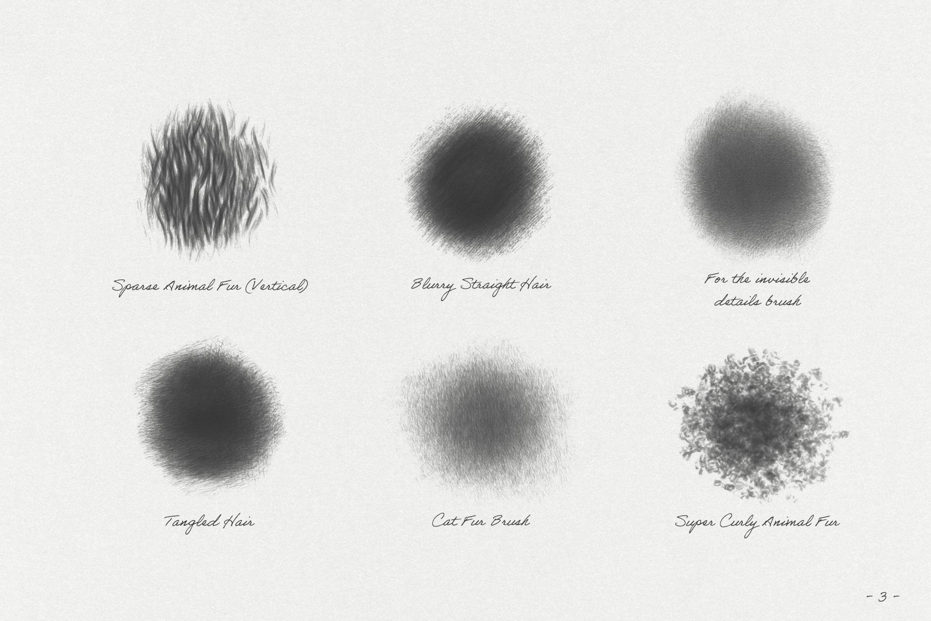 Animal Fur Procreate Kit