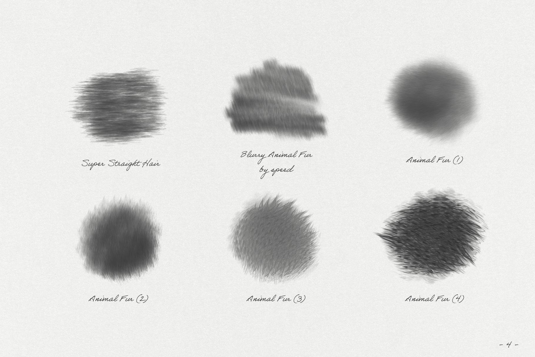 Animal Fur Procreate Kit