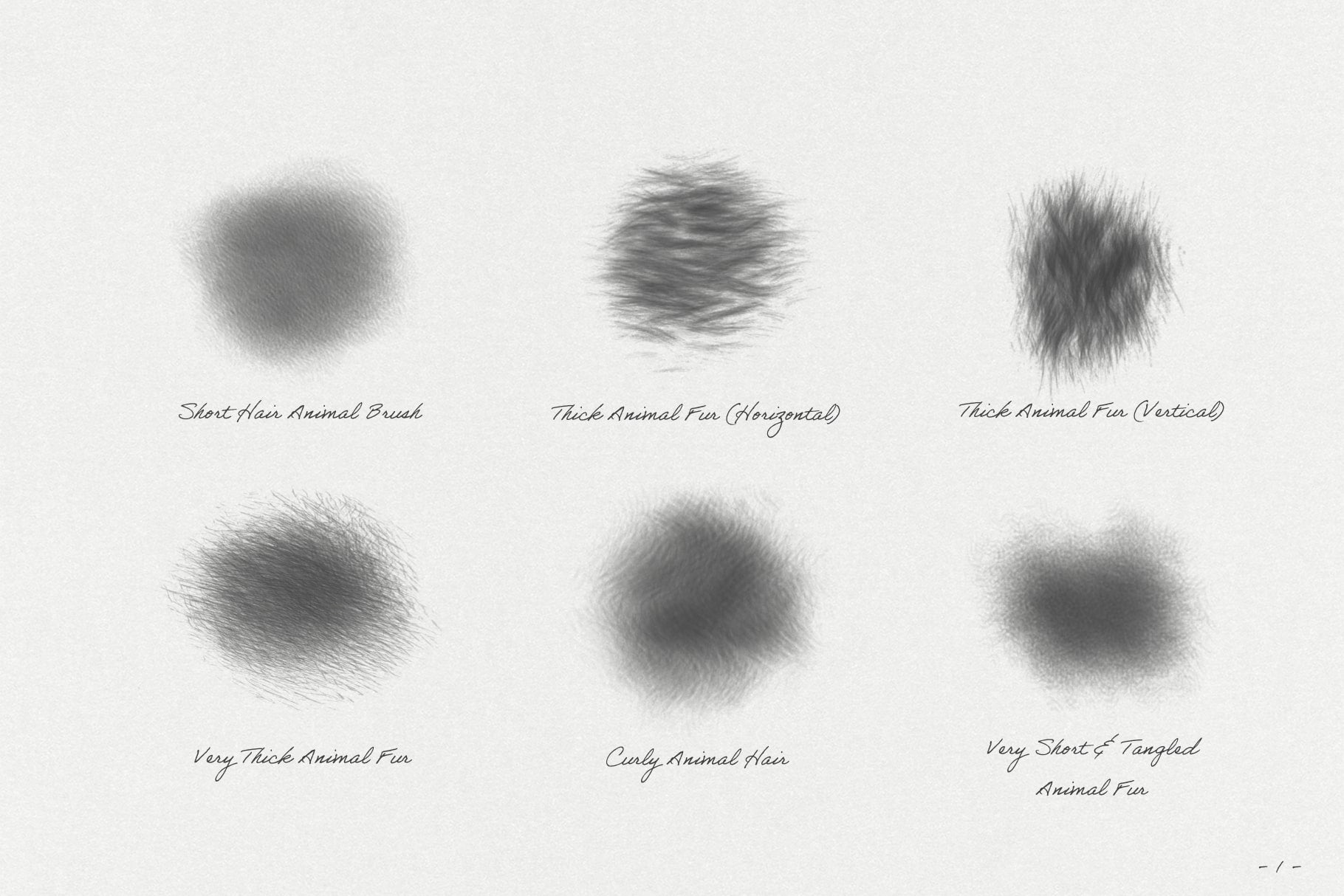Animal Fur Procreate Kit