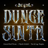 Armored Steel Chrome Text Effect