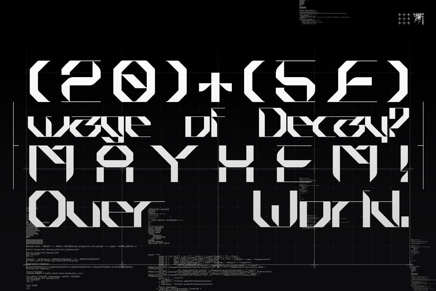 Arsenic & Zinc Typeface