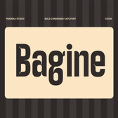 Bagine Bold Condensed Cafe Font