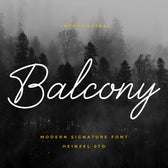 Balcony Elegant Signature Font