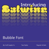 Balwine – Bubble Font