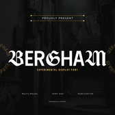 Bergham - Experimental Display Font