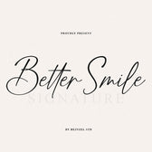Better Smile Signature Font
