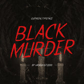 Black Murder Gothical Typeface