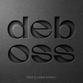 Black Paper Debossed Effect