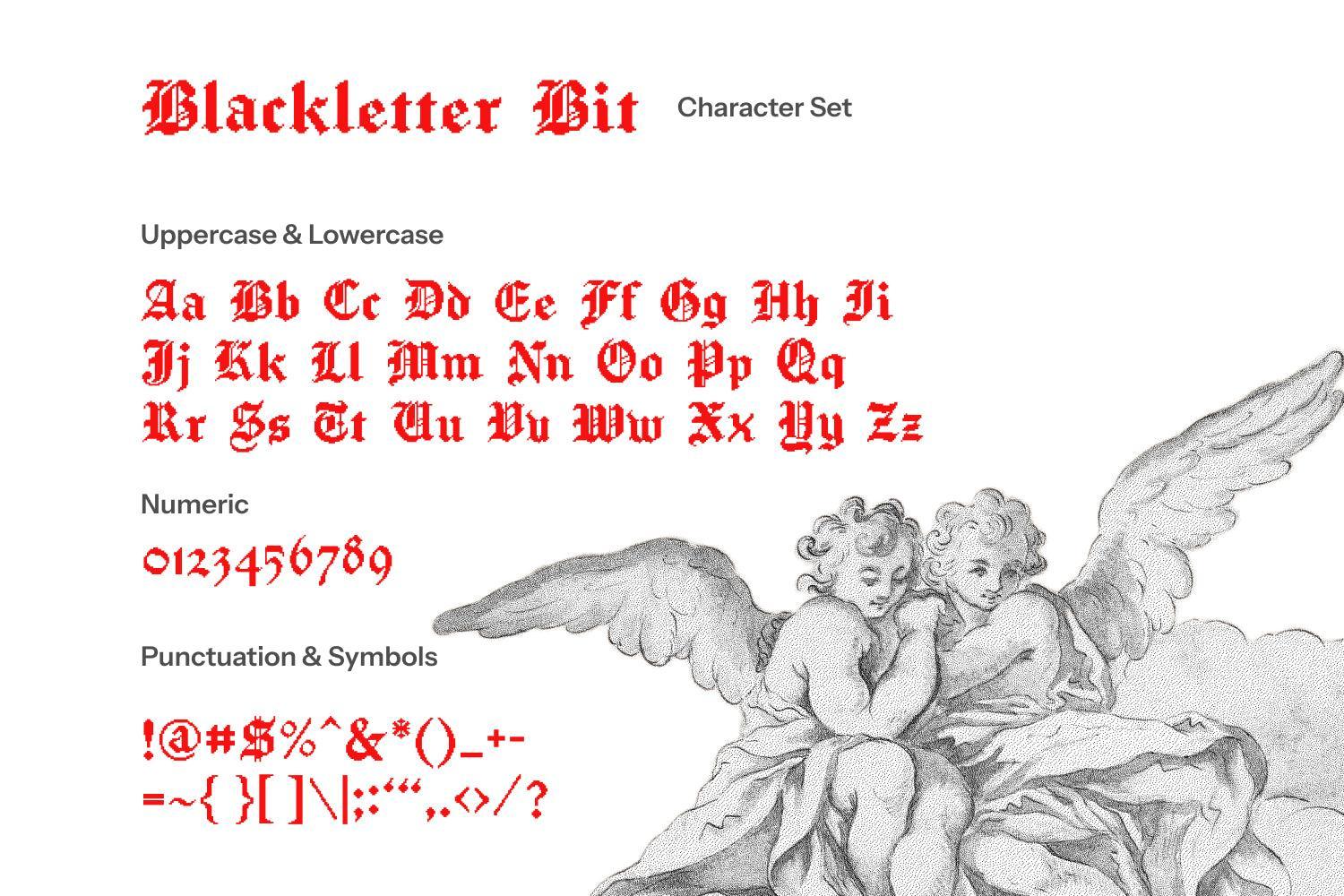 Blackletter Bit Display