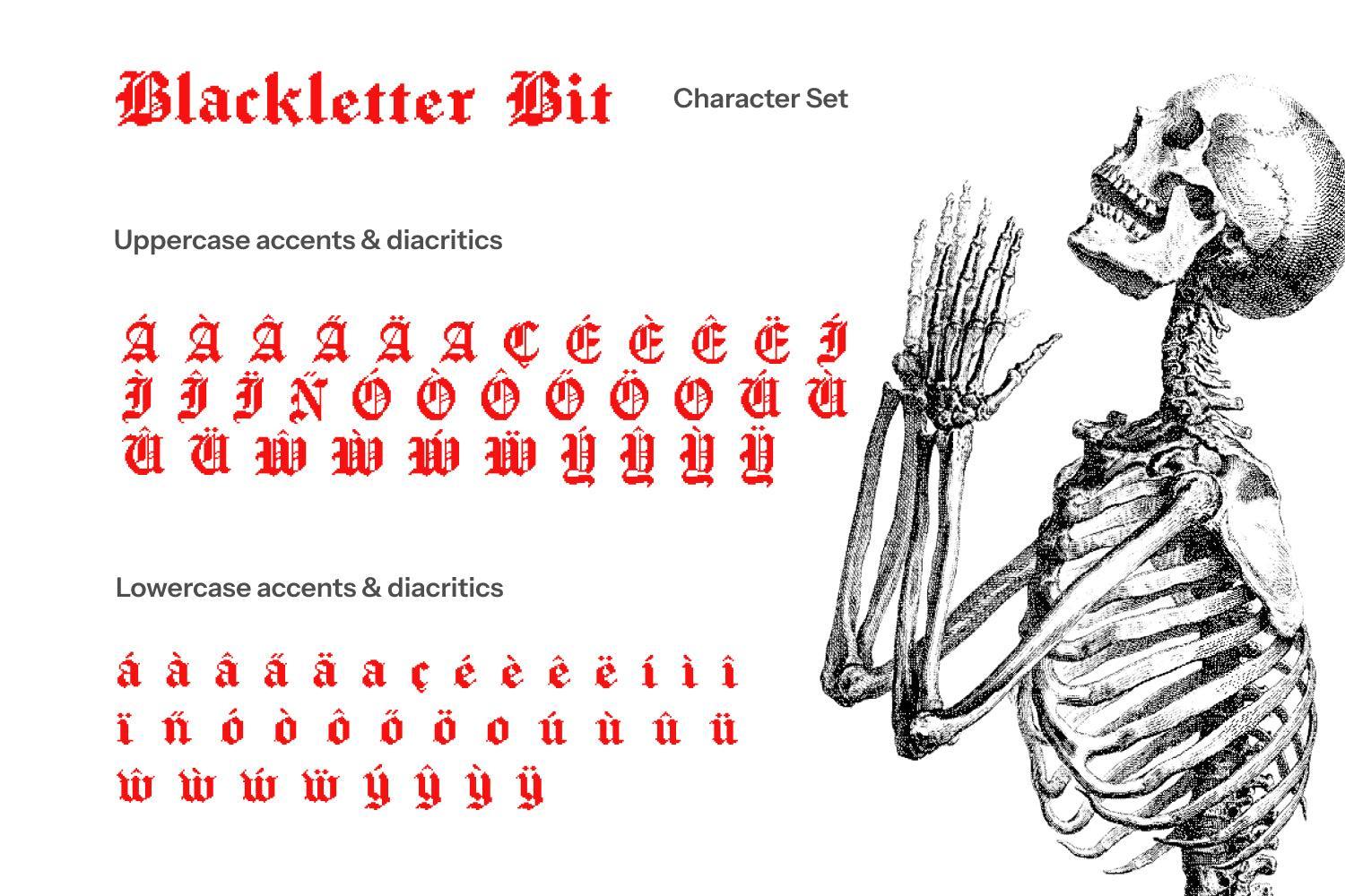 Blackletter Bit Display