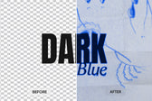 Blue Ink Text Effect