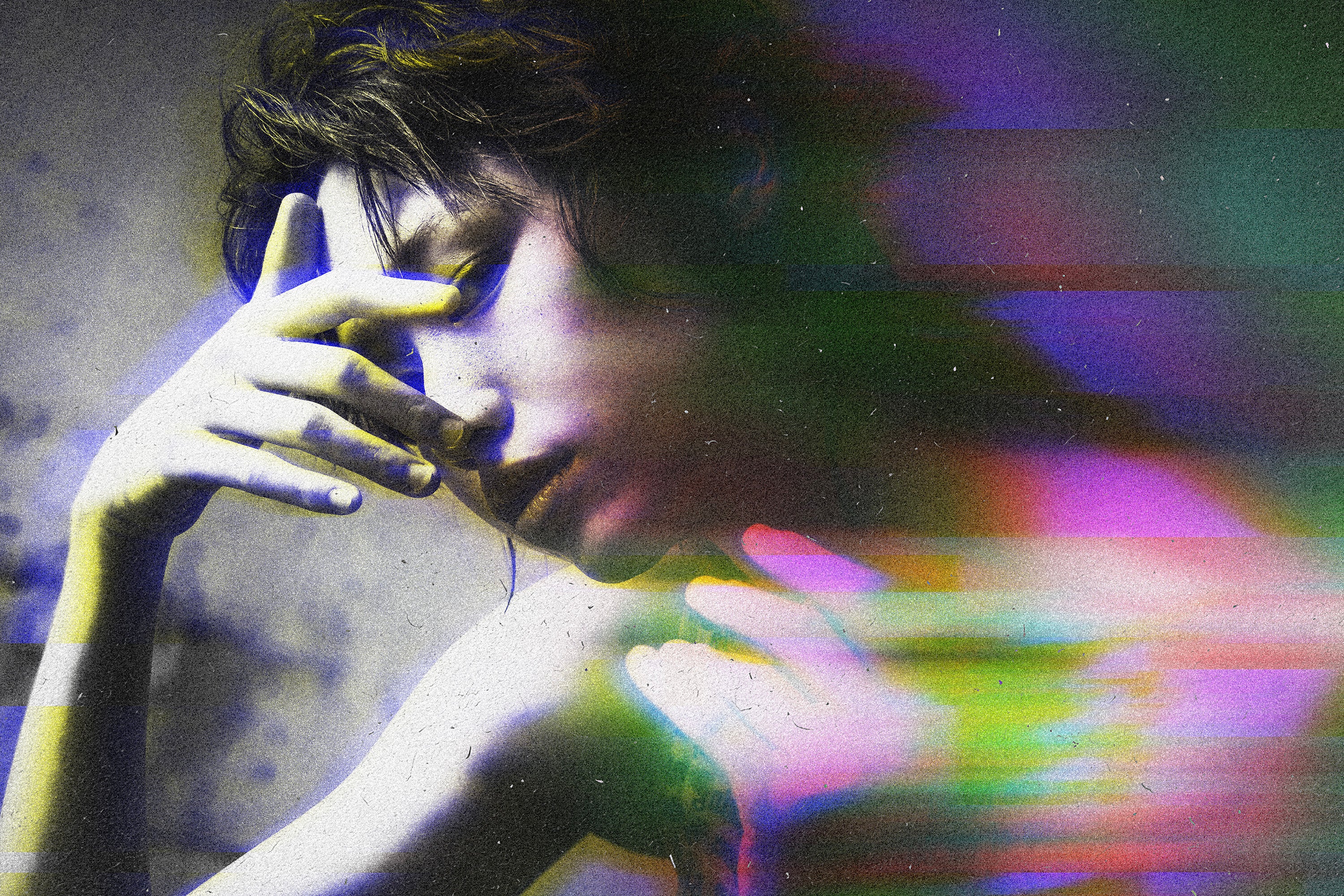 Blur Glitch Photo Effect