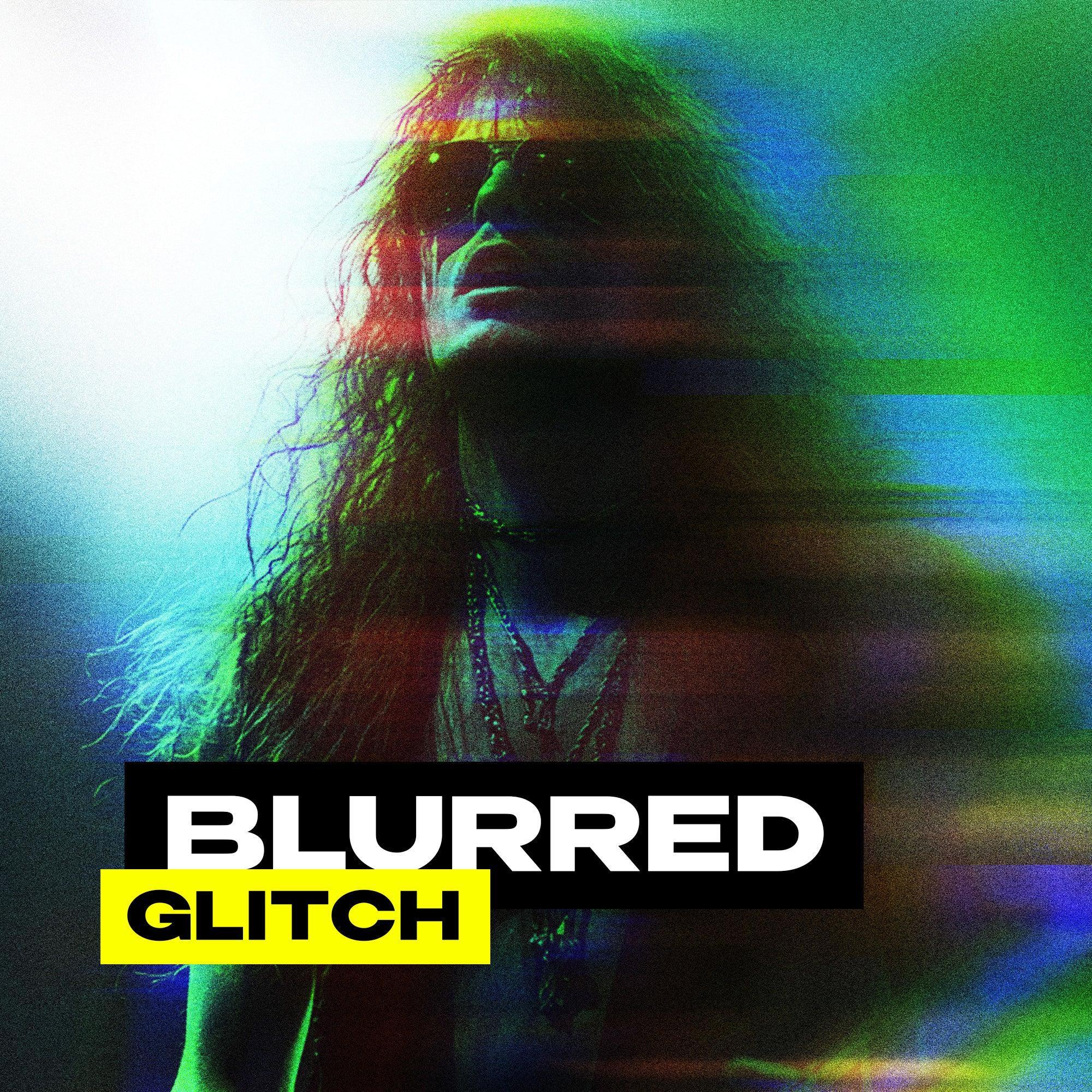 Blurred Glitch Photo Effect