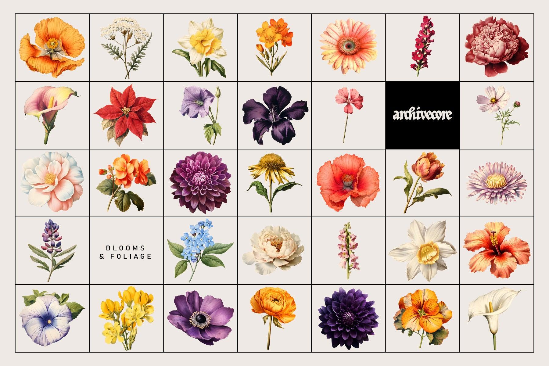 BOOK OF FLOWERS 2 Clipart