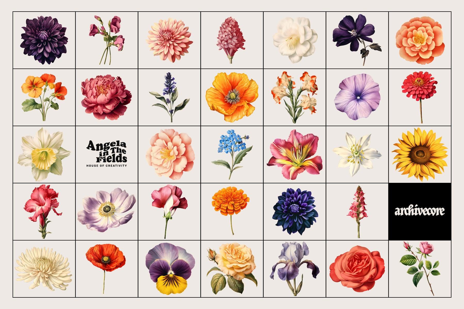 BOOK OF FLOWERS 2 Clipart