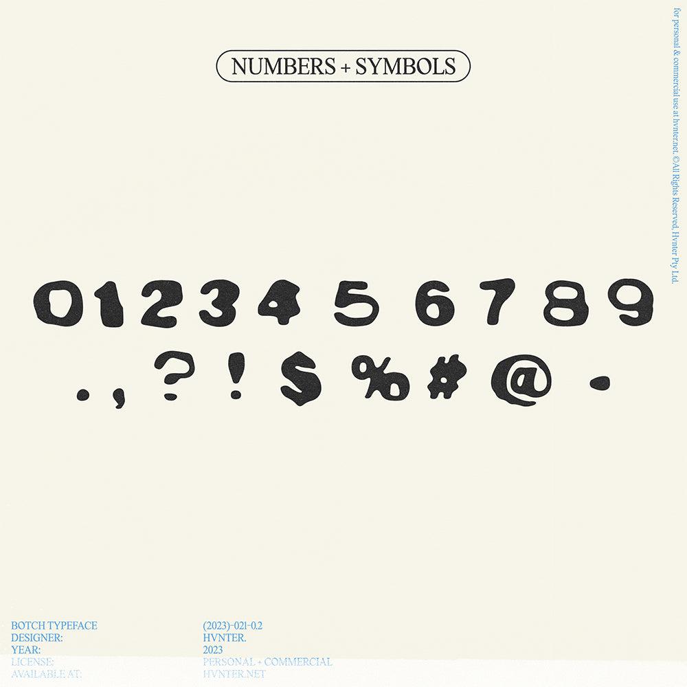 BOTCH Typeface
