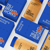 Box & Bottle Flat-lay Mockup — Dose Pack | T.BW Mockup Collection