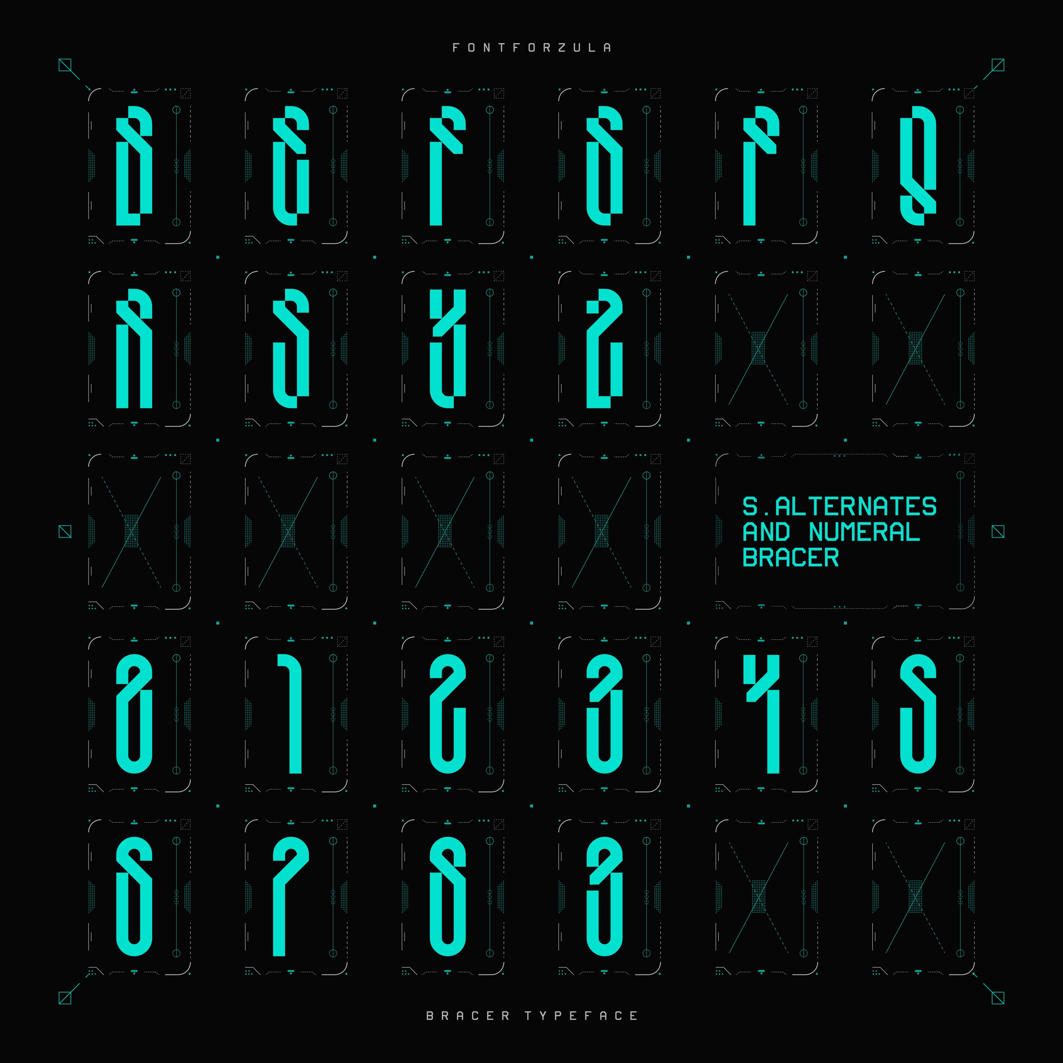 BRACER Typeface