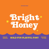 Bright Honey Bold Fun Playful Font