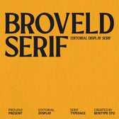 Broveld Serif – Editorial Serif