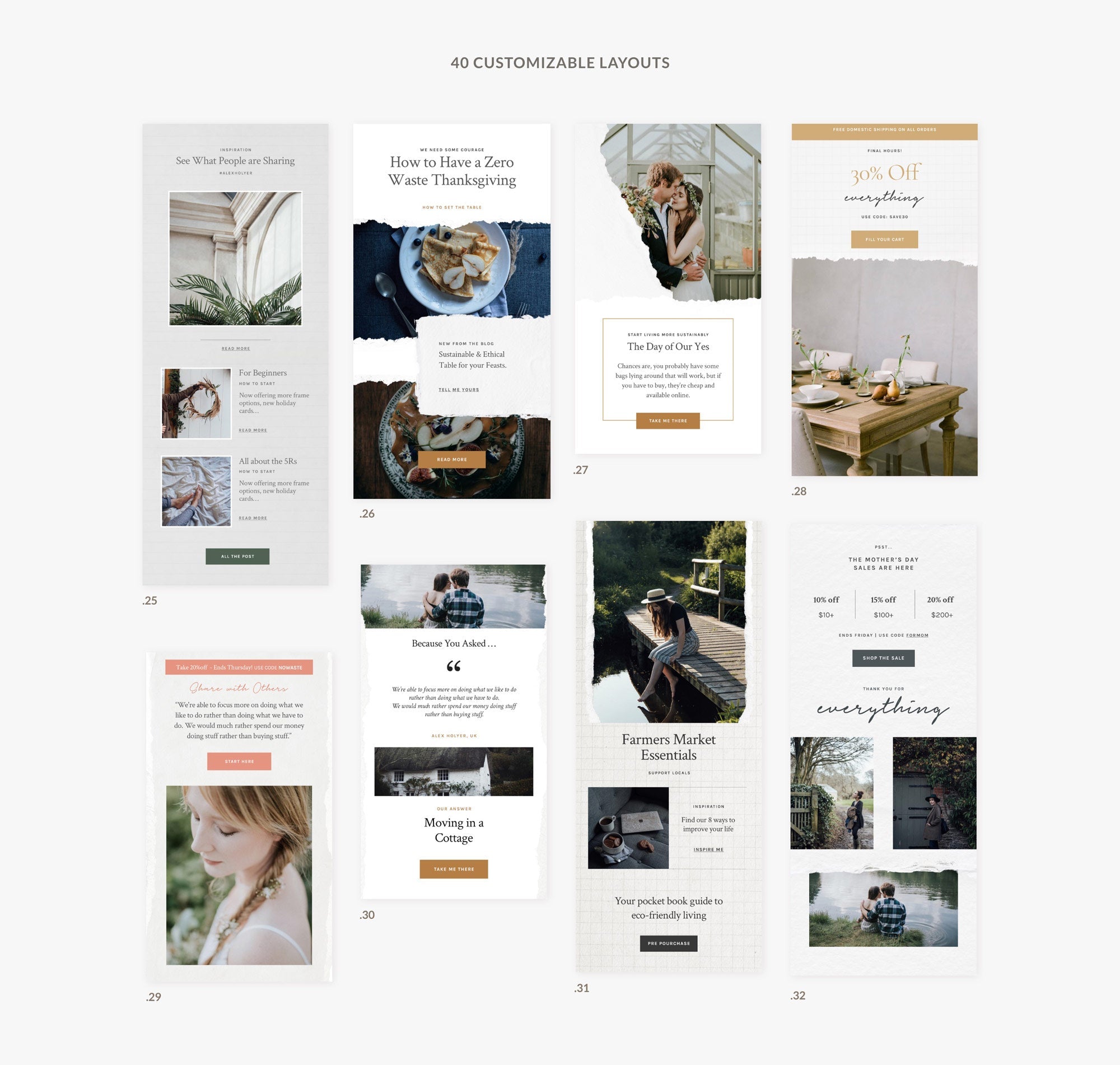 Bundle Newsletter Templates 4in1