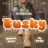 Busky – Graffiti bubble font