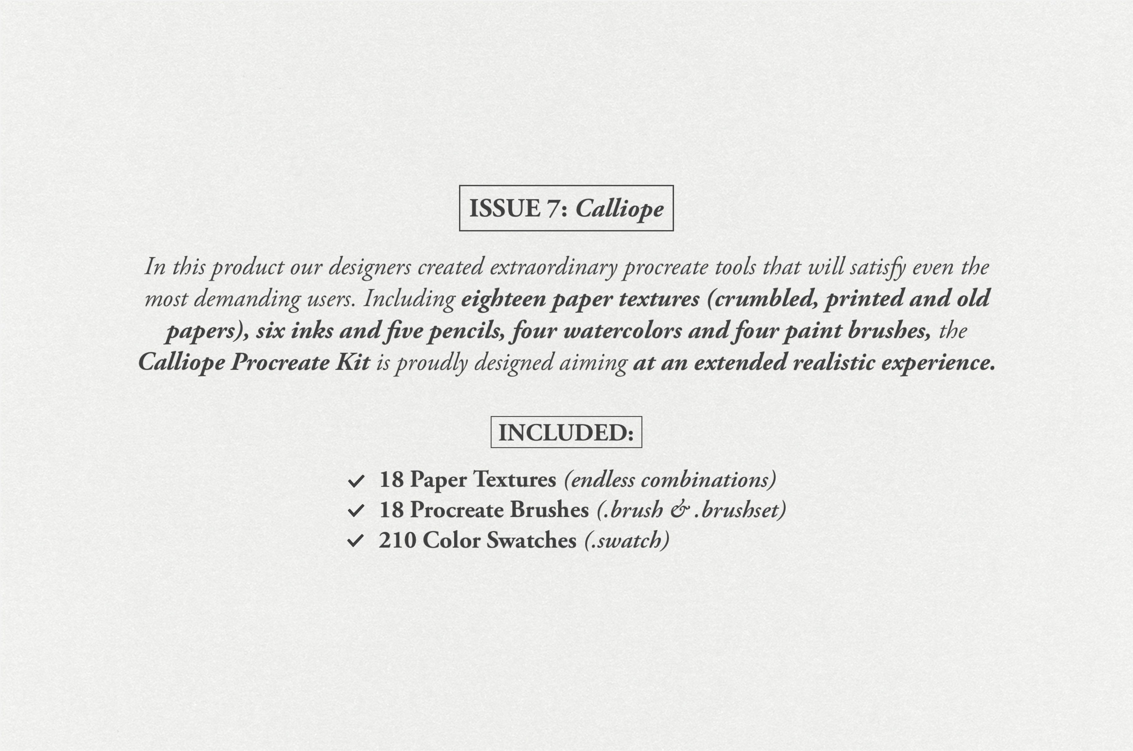 Calliope Procreate Kit