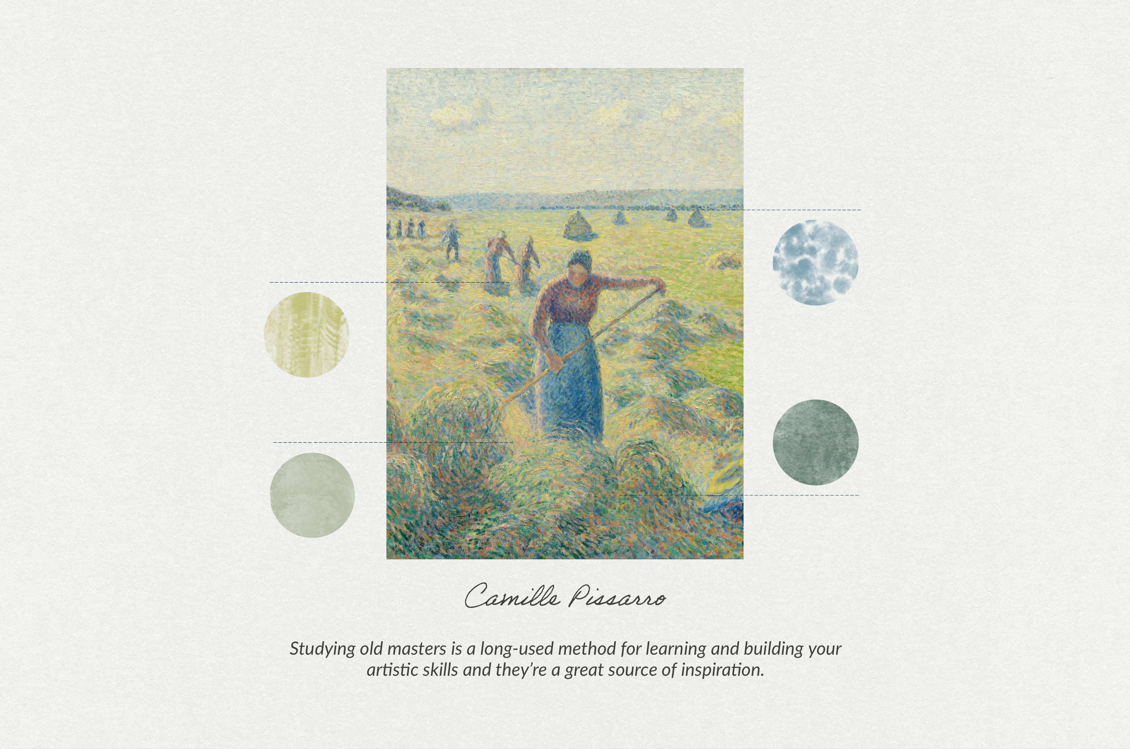 Camille Pissarro Procreate Brushes & Color Swatches
