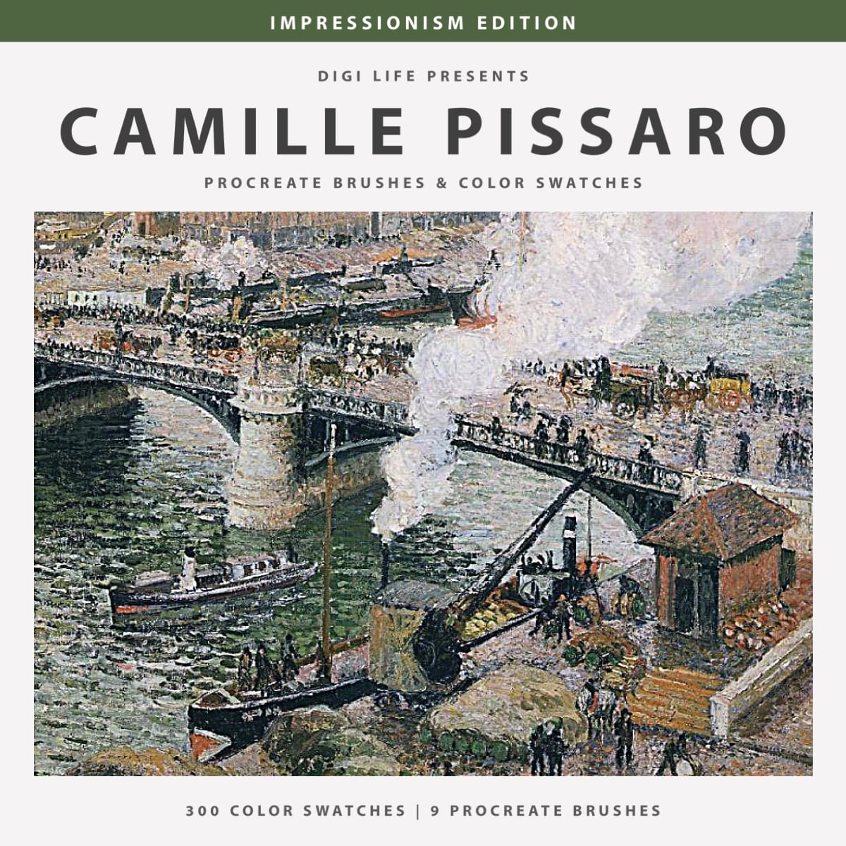 Camille Pissarro Procreate Brushes & Color Swatches