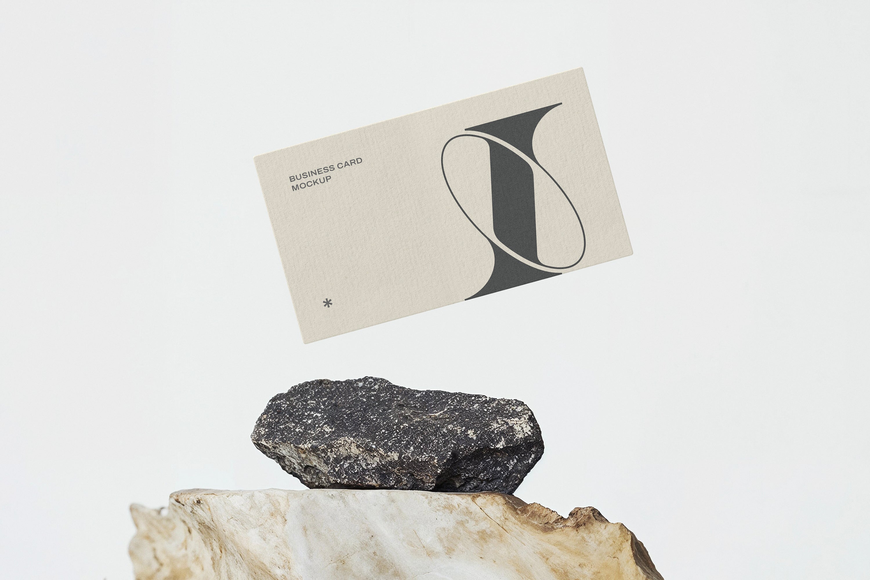 Cardboard Business Card Mockup