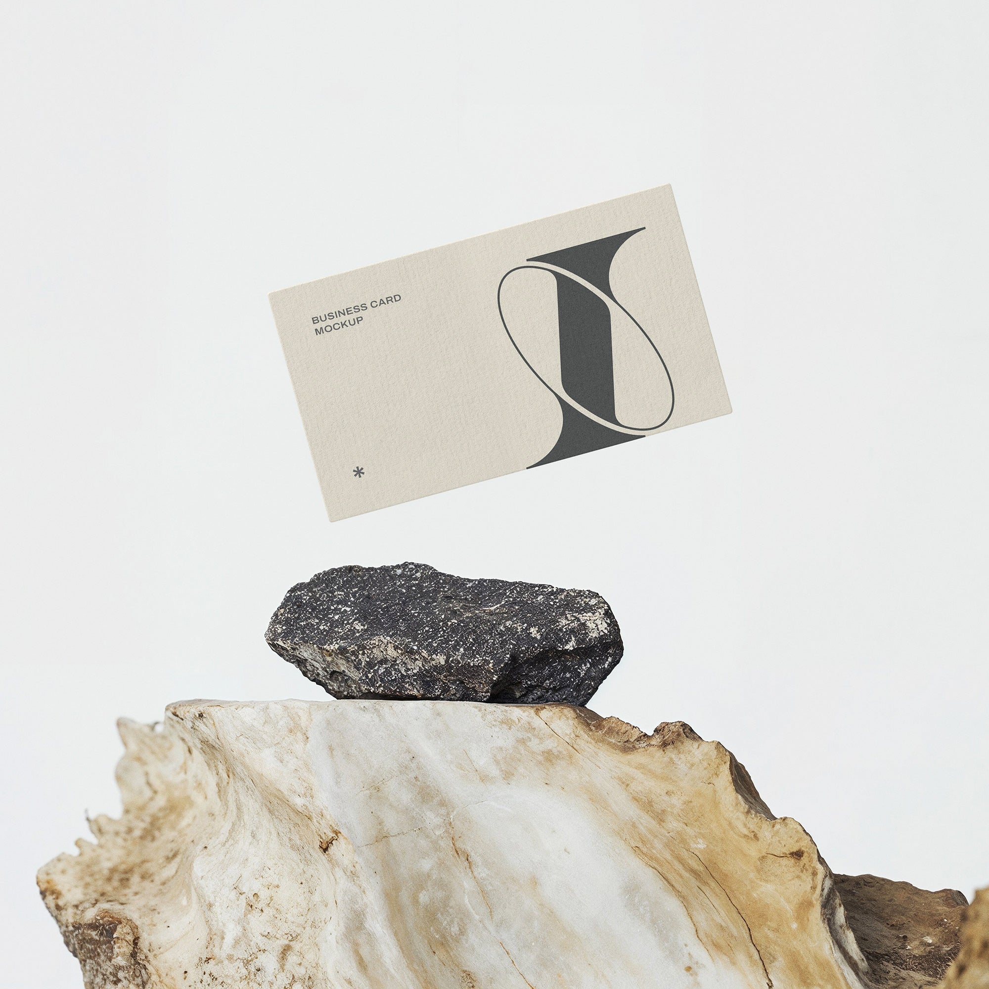 Cardboard Business Card Mockup