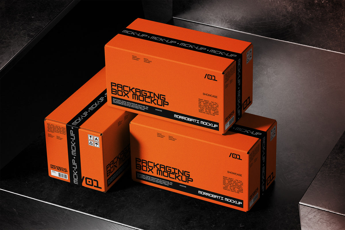 Cardboard Packaging Box Mockup by Morrobati, preview 3