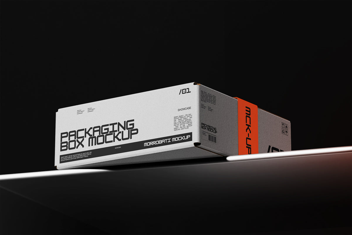 Cardboard Packaging Box Mockup by Morrobati, preview 3