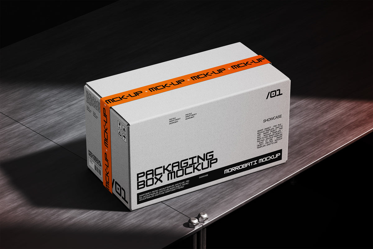 Cardboard Packaging Box Mockup by Morrobati, preview 3