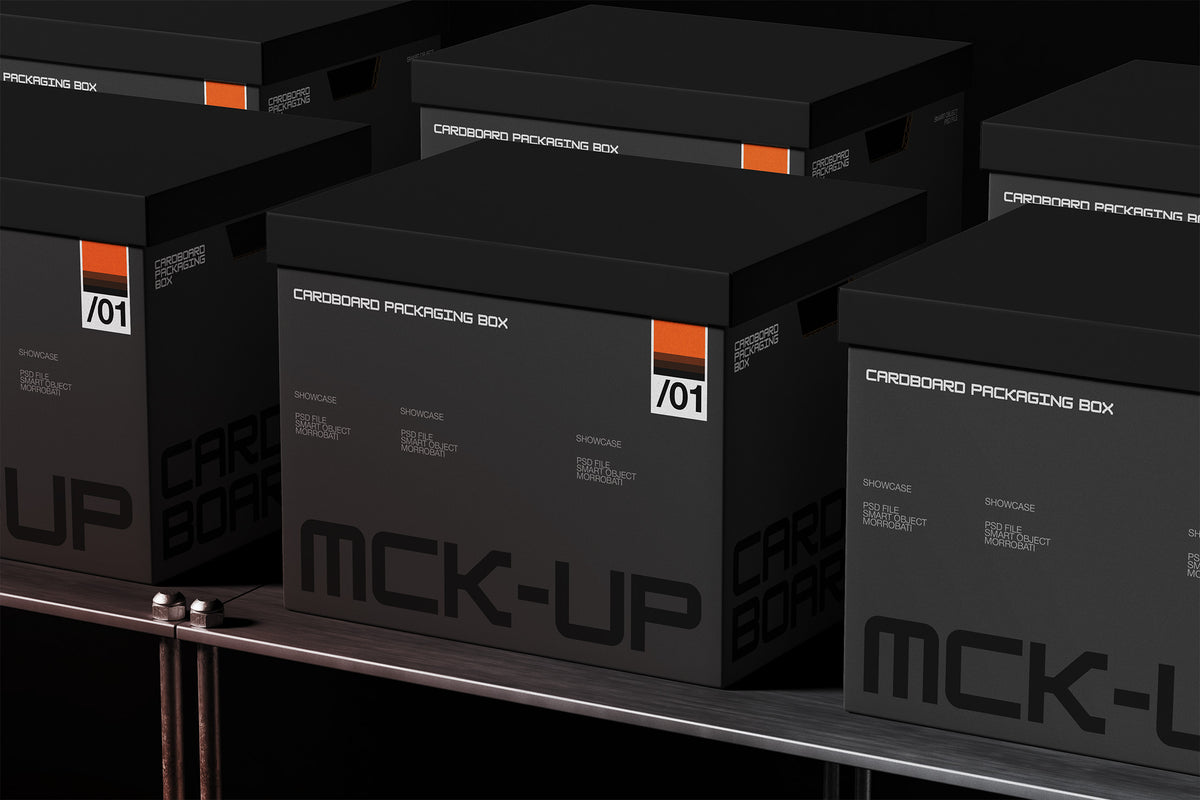 Cardboard Packaging Box Mockup by Morrobati, preview 5