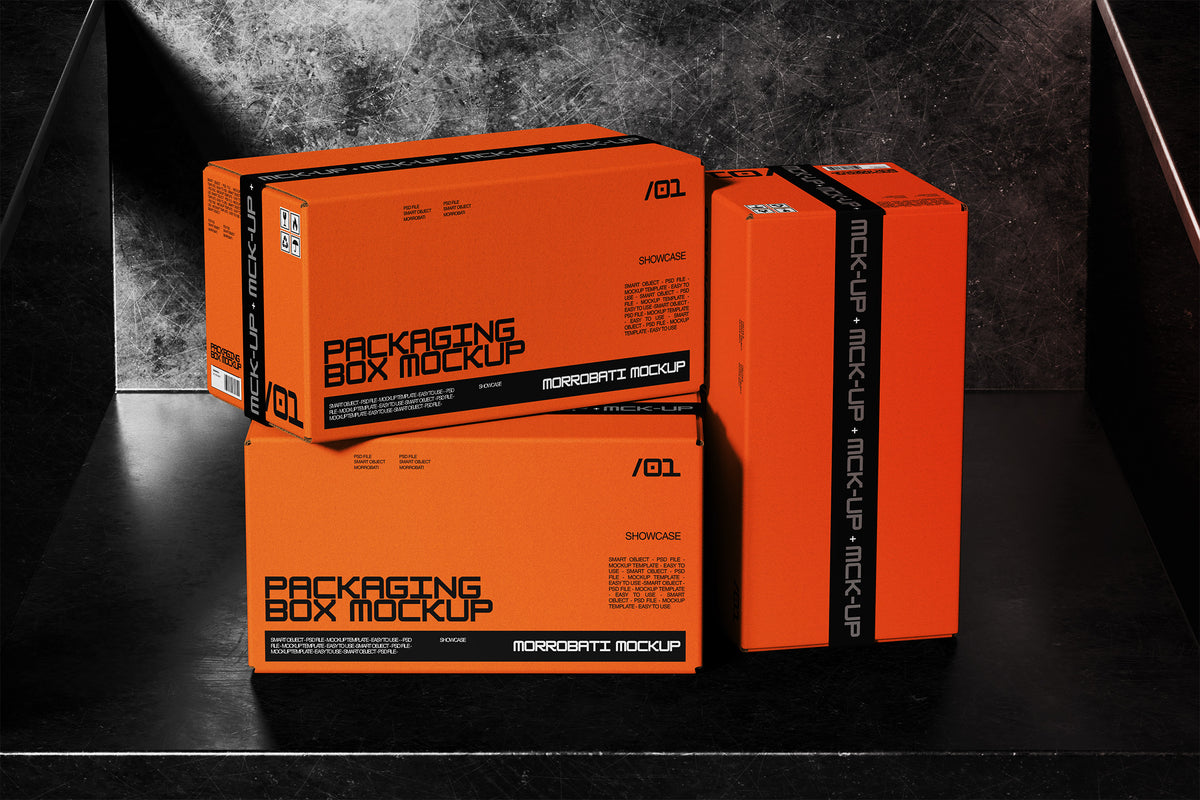 Cardboard Packaging Box Mockup by Morrobati, preview 5