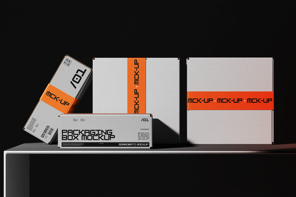 Cardboard Packaging Box Mockup by Morrobati, preview 5