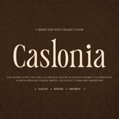 Caslonia - Retro Branding Logo Font