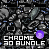 Chrome 3D Bundle 360+ elements